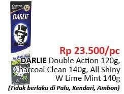 Promo Harga DARLIE Toothpaste Double Action, Charcoal Clean, All Shiny 140 gr - Alfamidi