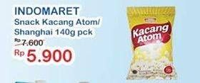 Promo Harga INDOMARET Kacang Atom Shanghai, Pedas 140 gr - Indomaret