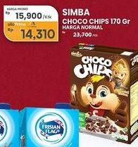 Promo Harga Simba Cereal Choco Chips 170 gr - Carrefour