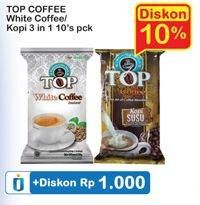 Promo Harga TOP COFFEE White Coffee / Kopi Gula Susu 3in1 10s  - Indomaret