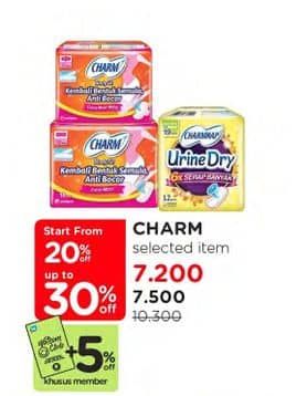 Promo Harga Charm Pembalut  - Watsons