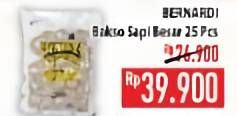 Promo Harga BERNARDI Bakso Sapi Besar 25 pcs - Hypermart