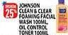 Promo Harga CLEAN & CLEAR Foaming Facial Wash/ Oil Control Toner  - Hypermart