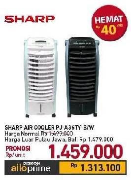 Promo Harga Sharp PJ-A36TY - Air Cooler B (Black, W (White  - Carrefour