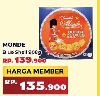 Promo Harga Monde Butter Cookies 908 gr - Yogya