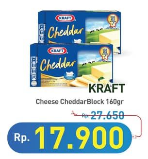 Promo Harga Kraft Cheese Cheddar 160 gr - Hypermart