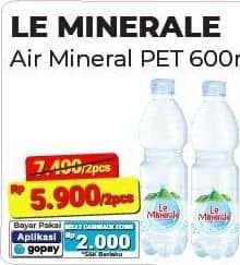 Promo Harga Le Minerale Air Mineral 600 ml - Alfamart