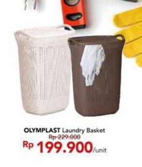 Promo Harga OLYMPLAST Laundry Basket  - Carrefour