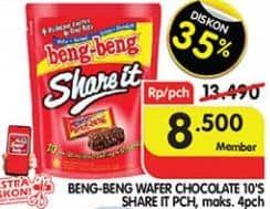 Promo Harga Beng-beng Share It per 10 pcs 9 gr - Superindo