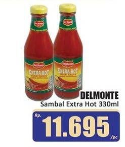 Promo Harga DEL MONTE Sauce Extra Hot Chilli 340 ml - Hari Hari