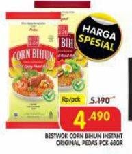 Promo Harga Best Wok Corn Bihun Original, Hot Spicy 68 gr - Superindo