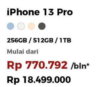 Promo Harga APPLE iPhone 13 Pro 1 TB, 256 GB, 512 GB  - Erafone