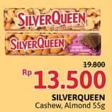 Promo Harga Silver Queen Chocolate Cashew, Almonds 55 gr - Alfamidi
