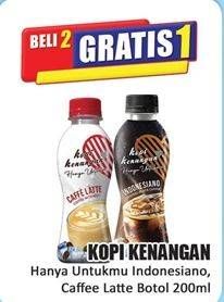 Promo Harga Kopi Kenangan Ready to Drink Indonesiano, Caffe Latte 200 ml - Hari Hari