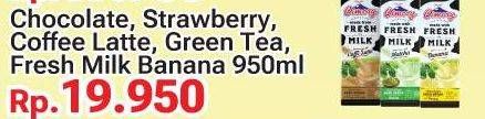 Promo Harga Cimory Fresh Milk Chocolate, Strawberry, Caffe Latte, Matcha, Banana 950 ml - Yogya