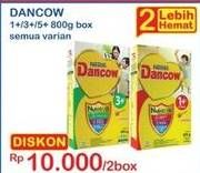 Promo Harga DANCOW 1+/3+/5+ 800gr 2s  - Indomaret