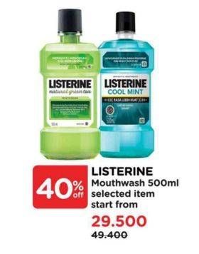 Promo Harga Listerine Mouthwash Antiseptic 500 ml - Watsons