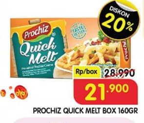 Promo Harga Prochiz Quick Melt 160 gr - Superindo
