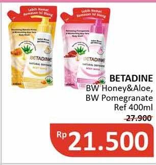 Promo Harga BETADINE Body Wash Pomegranate, Manuka Honey 400 ml - Alfamidi