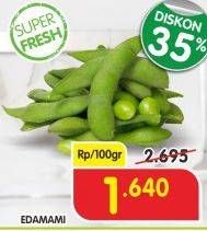 Promo Harga Edamame per 100 gr - Superindo