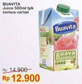 Promo Harga BUAVITA Fresh Juice All Variants 500 ml - Indomaret