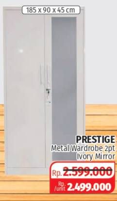 Promo Harga Prestige Metal Wardrobe  - Lotte Grosir