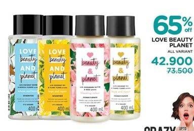Promo Harga LOVE BEAUTY AND PLANET Shampoo & Conditioner All Variants  - Watsons