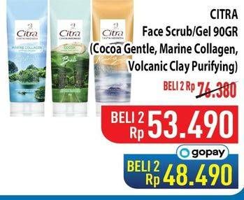Promo Harga Citra Face Cleanser Cocoa, Marine Collagen, Volcanic Clay 90 gr - Hypermart