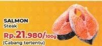 Promo Harga Salmon Steak per 100 gr - Yogya