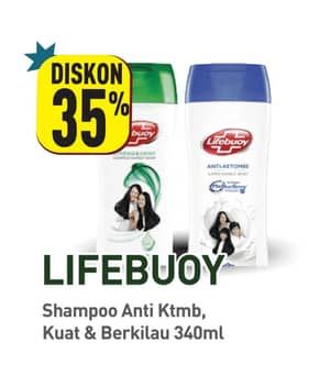 Promo Harga Lifebuoy Shampoo Anti Dandruff, Strong Shiny 340 ml - Hypermart