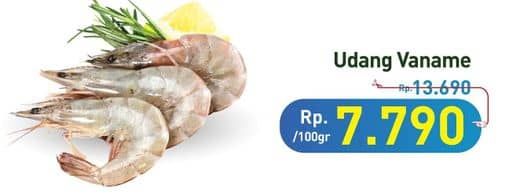 Promo Harga Udang Vanamae per 100 gr - Hypermart