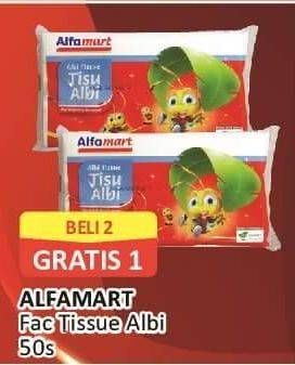 Promo Harga Alfamart Facial Tissue Albi 50 pcs - Alfamart