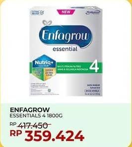 Promo Harga Enfagrow Essential 4 Susu Formula Vanila 1800 gr - Yogya