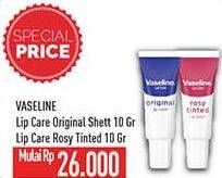 Promo Harga VASELINE Lip Care Original, Rosy Tinted 10 gr - Hypermart