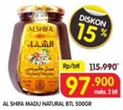 Promo Harga ALSHIFA Natural Honey 500 gr - Superindo