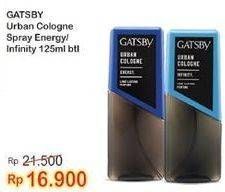 Promo Harga GATSBY Urban Cologne Energy, Infinity 125 ml - Indomaret