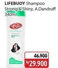 Promo Harga Lifebuoy Shampoo Anti Dandruff, Strong Shiny 340 ml - Alfamidi