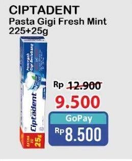 Promo Harga Ciptadent Pasta Gigi Maxi 12 Plus Fresh Mint 250 gr - Alfamart