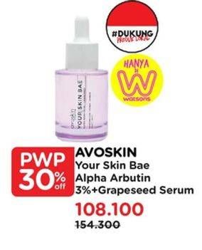 Promo Harga Avoskin Your Skin Bae Arbutin 3% + Grapeseed (Purple)  - Watsons