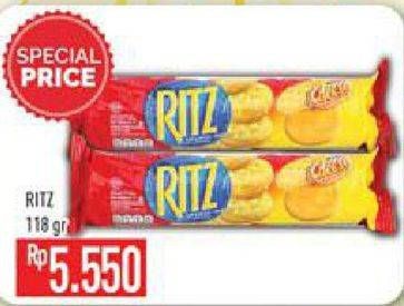 Promo Harga RITZ Sandwich Cheese 118 gr - Hypermart