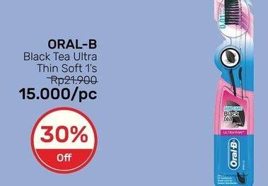 Promo Harga ORAL B Toothbrush Ultra Thin Black Tea  - Guardian