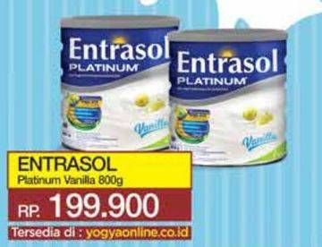 Promo Harga ENTRASOL Platinum Vanilla 800 gr - Yogya