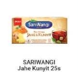 Promo Harga Sariwangi Teh Hitam Jahe & Kunyit 37 gr - Alfamart