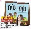 Promo Harga NYU Hair Color Nature Coppery Brown, Natural Brown 30 ml - Alfamart