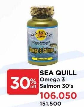 Promo Harga Sea Quill Omega 3 Salmon 30 pcs - Watsons