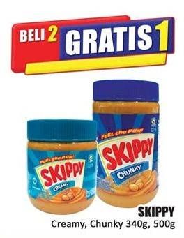Promo Harga SKIPPY Peanut Butter Chunky, Creamy 340 gr - Hari Hari