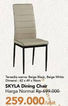 Promo Harga Skyla Dining Chair  - Carrefour