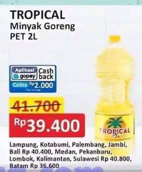 Promo Harga Tropical Minyak Goreng 2000 ml - Alfamart
