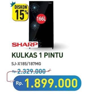 Promo Harga Sharp SJ-X185MG/SJ-X187MG  - Hypermart