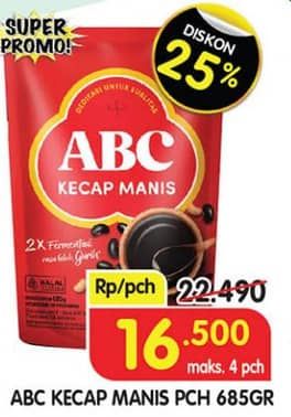 Promo Harga ABC Kecap Manis 685 ml - Superindo